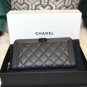 CHANEL LE BOY LRG WALLET